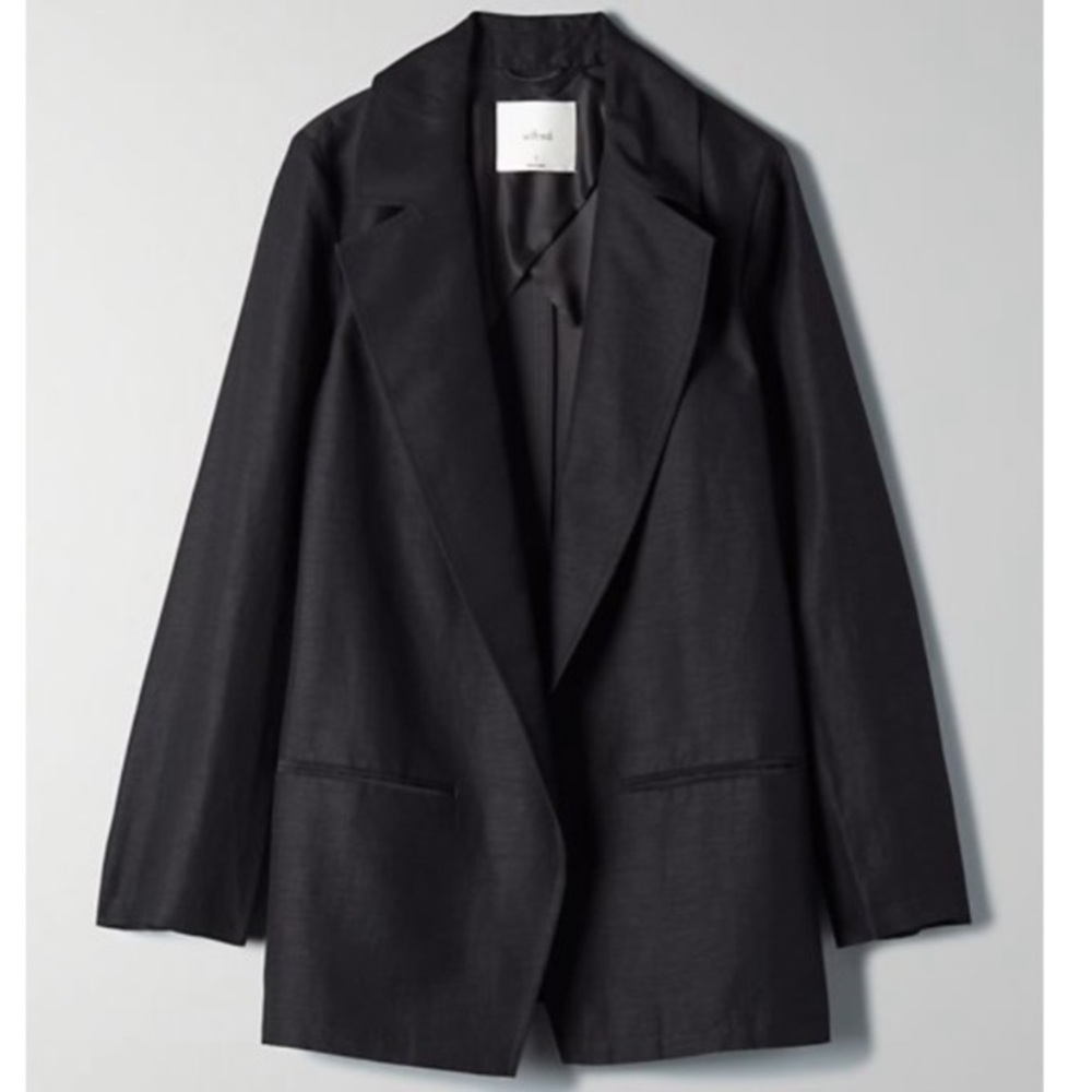 Aritzia Wilfred Alto Linen Blazer Jacket